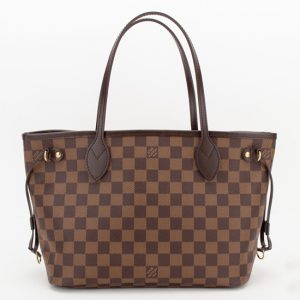 Louis Vuitton N51109 Neverfull PM Shoulder Bag Damier Ebene Canvas