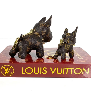 Louis Vuitton Dog Charm Keychain