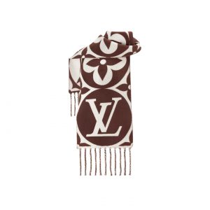 Louis Vuitton Brown M79215 FLIGHT MODE LV Medallion Scarf