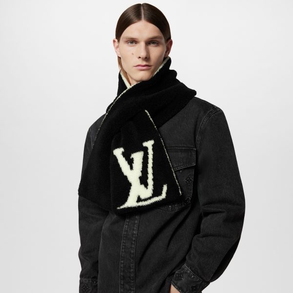 Louis Vuitton M79399 Comfy Black White Scarf