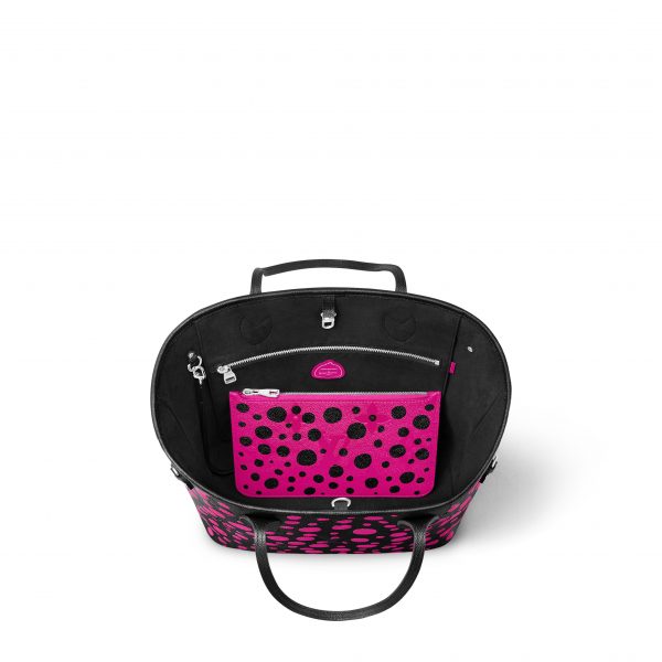 Louis Vuitton LV x YK Neverfull MM M46419 Noir Fuchsia