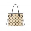 Louis Vuitton M22838 Neverfull MM Lotus cotton Black Beige