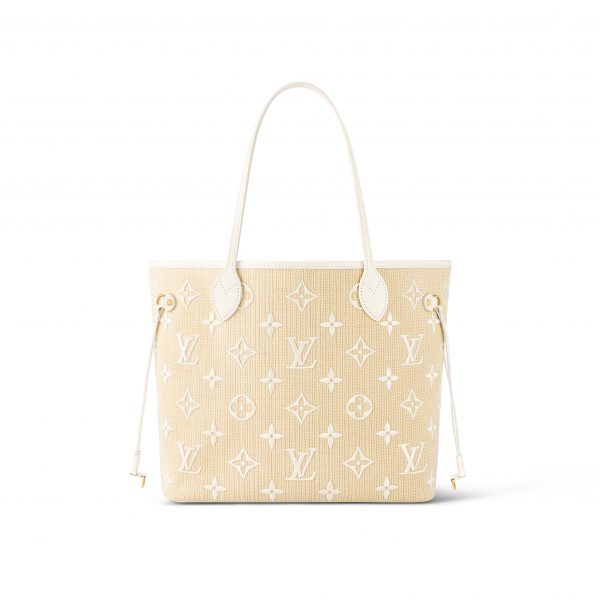 Louis Vuitton M22839 Neverfull MM Lotus Cotton White Beige