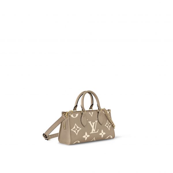 Louis Vuitton M23641 OnTheGo East West Dove/Cream Bicolor Monogram Empreinte Leather