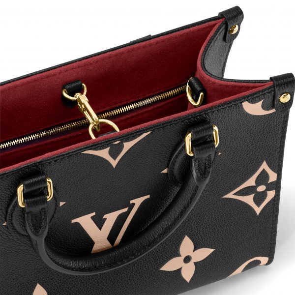 Louis Vuitton Onthego PM M45659 Black Beige