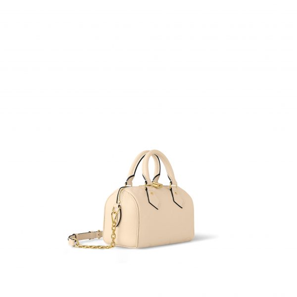 Louis Vuitton M58954 Speedy Bandoulière 20 Monogram Empreinte Leather Crème Beige