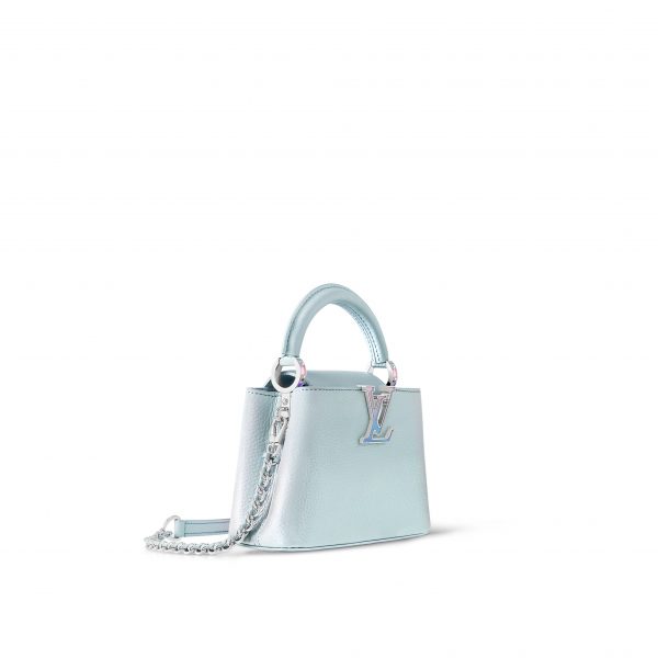 Louis Vuitton M23289 LV SKI Capucines Mini Blue Glacier