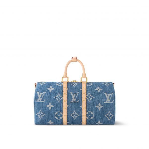 Louis Vuitton M24315 Keepall Bandoulière 45 Denim Blue