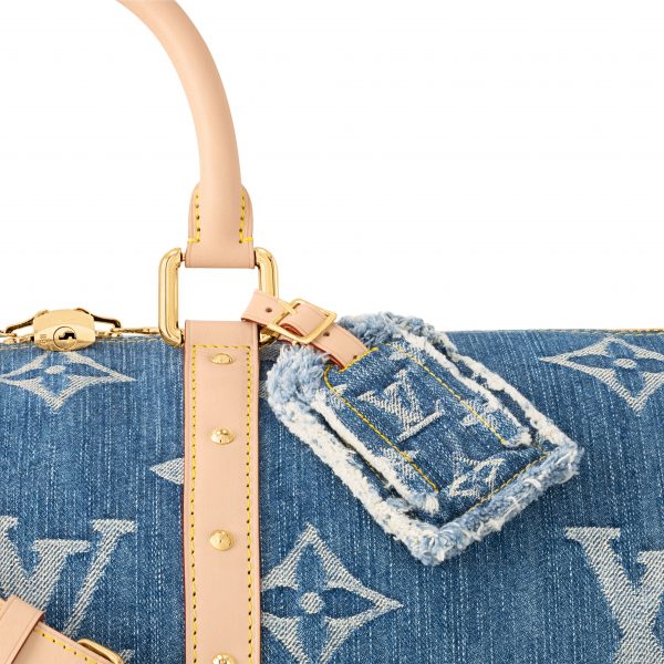 Louis Vuitton M24315 Keepall Bandoulière 45 Denim Blue