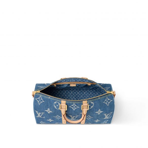 Louis Vuitton M24315 Keepall Bandoulière 45 Denim Blue