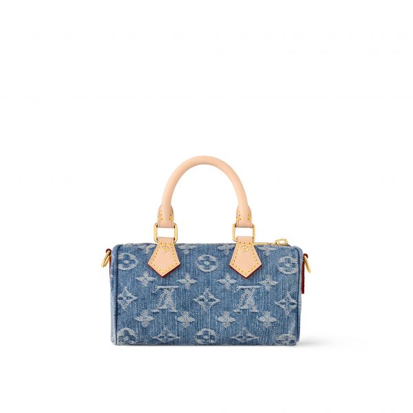 Louis Vuitton M82950 Nano Speedy Denim Blue