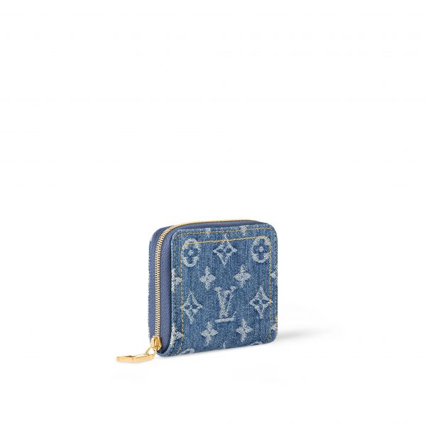 Louis Vuitton M82957 Zippy Coin Purse Denim Blue