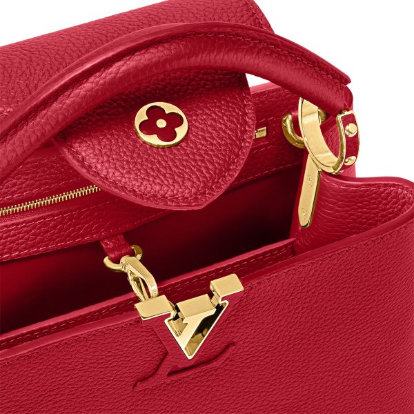 Louis Vuitton M52689 Capucines BB Bag Scarlet Red