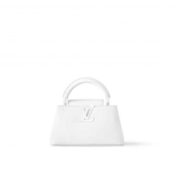 Louis Vuitton M23956 Capucines East-West Mini Optic White