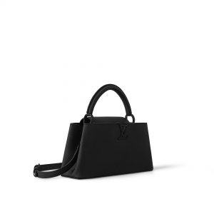 Louis Vuitton M23947 Capucines East-West MM All Black