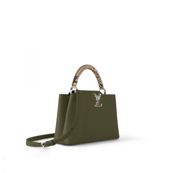 Louis Vuitton Capucines MM Green N93799