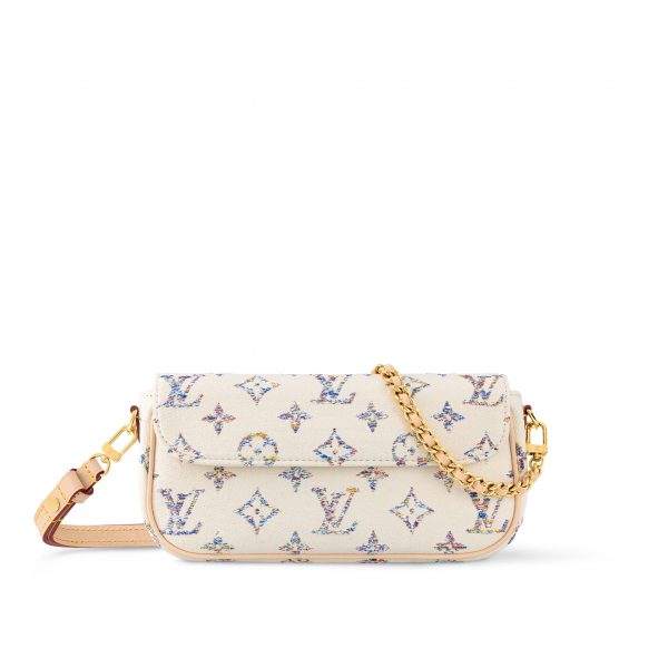 Louis Vuitton M83499 Wallet on Chain Ivy Multicolor White