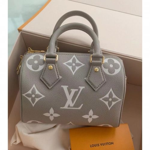 Louis Vuitton M46575 Speedy Bandoulière 20 Tourterelle Gray photo review