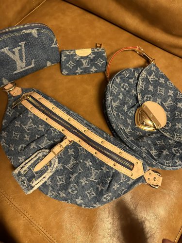 Louis Vuitton M46837 High Rise Denim Blue photo review