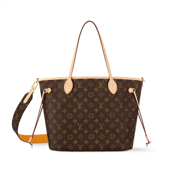 Louis Vuitton M11947 Neverfull Bandoulière Inside Out MM Monogram/Jaune Safran