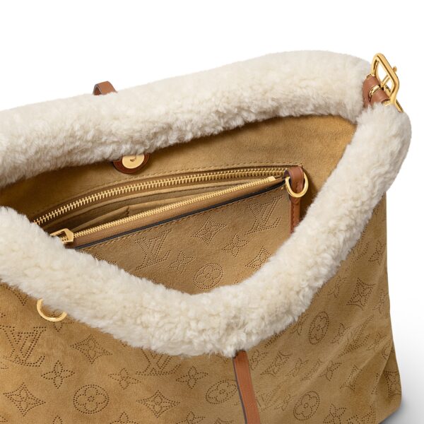 Louis Vuitton LV Ski M11843 CarryAll PM Mahina Suede Beige