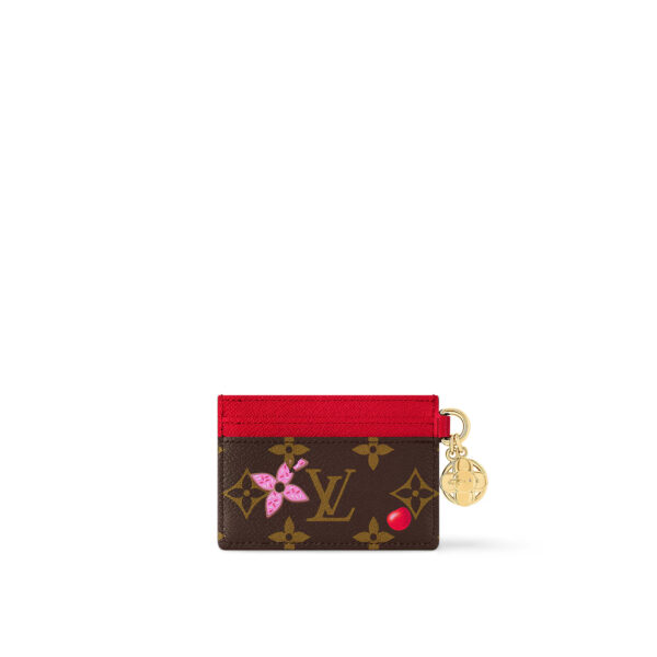 Louis Vuitton M12215 EARLY ACCESS LV Charms Card Holder Candy Red