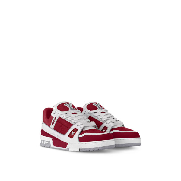 Louis Vuitton 1ADHT6 LV Trainer Sneaker Sari Red